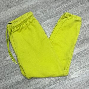 Electric Yoga Neon Lime Fleece Joggers